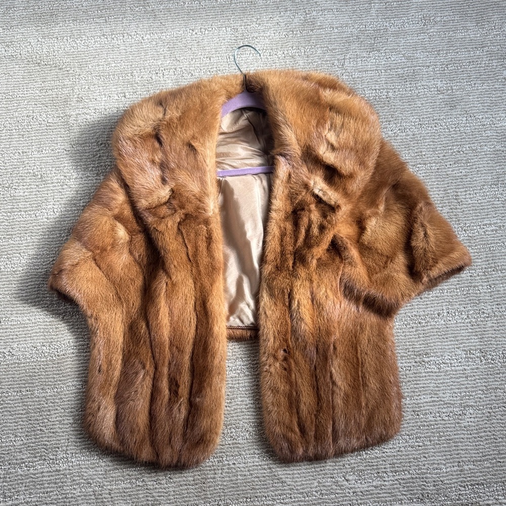 Elegant Brown mink stole
